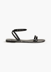 Giuseppe Zanotti - Bellatriks crystal-embellished patent-leather sandals - Black - EU 36