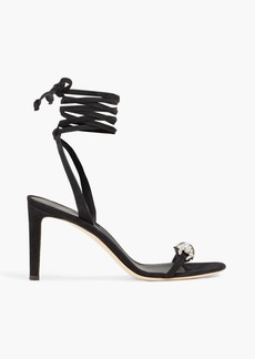 Giuseppe Zanotti - Thais embellished suede sandals - Black - EU 35