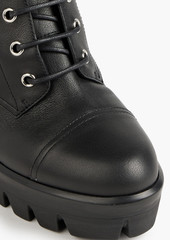Giuseppe Zanotti - Tonix lace-up leather platform ankle boots - Black - EU 40.5