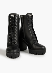 Giuseppe Zanotti - Tonix lace-up leather platform ankle boots - Black - EU 40.5