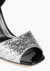 Giuseppe Zanotti - Lavina 80 glittered leather sandals - Metallic - EU 35