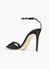 Giuseppe Zanotti - Leeah crystal-embellished PVC and satin sandals - Black - EU 38