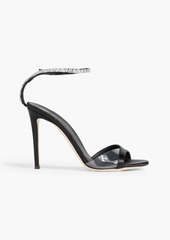 Giuseppe Zanotti - Leeah crystal-embellished PVC and satin sandals - Black - EU 38