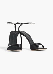 Giuseppe Zanotti - Leeah crystal-embellished PVC and satin sandals - Black - EU 38