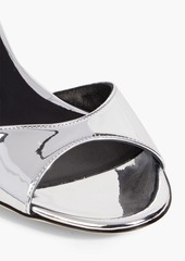 Giuseppe Zanotti - Lilibeth 50 faux mirrored-leather slingback sandals - Metallic - EU 35