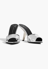 Giuseppe Zanotti - Mystero mirrored-leather mules - Metallic - EU 36