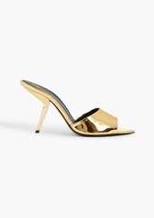 Giuseppe Zanotti - Mystero mirrored-leather mules - Metallic - EU 36