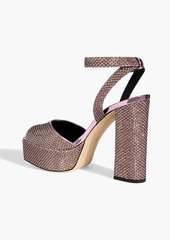 Giuseppe Zanotti - New Betty lamé platform sandals - Metallic - EU 36