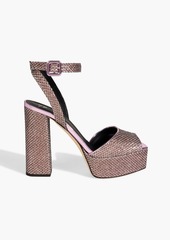 Giuseppe Zanotti - New Betty lamé platform sandals - Metallic - EU 36