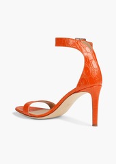 Giuseppe Zanotti - Neyla croc-effect leather sandals - Orange - EU 35