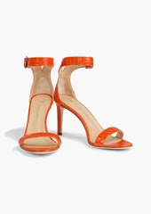 Giuseppe Zanotti - Neyla croc-effect leather sandals - Orange - EU 35