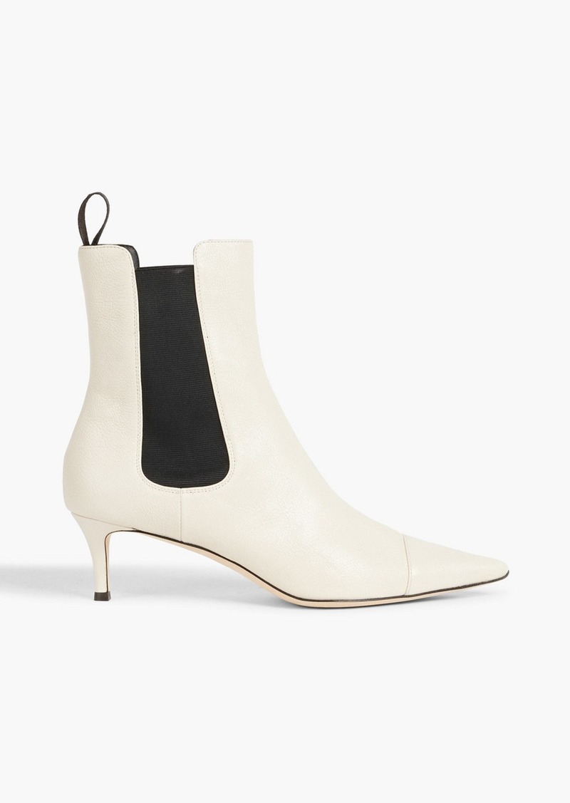 Giuseppe Zanotti - Raquel 50 textured-leather ankle boots - White - EU 38.5