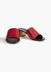 Giuseppe Zanotti - Rhea 40 embellished leather mules - Red - EU 36