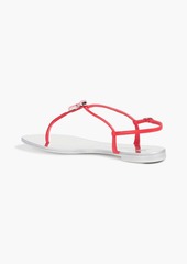 Giuseppe Zanotti - Sybella embellished leather slingback sandals - Red - EU 35
