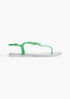 Giuseppe Zanotti - Sybella embellished leather slingback sandals - Green - EU 36
