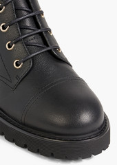 Giuseppe Zanotti - Thora leather combat boots - Black - EU 36