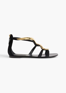 Giuseppe Zanotti - Venere embellished suede sandals - Black - EU 36.5