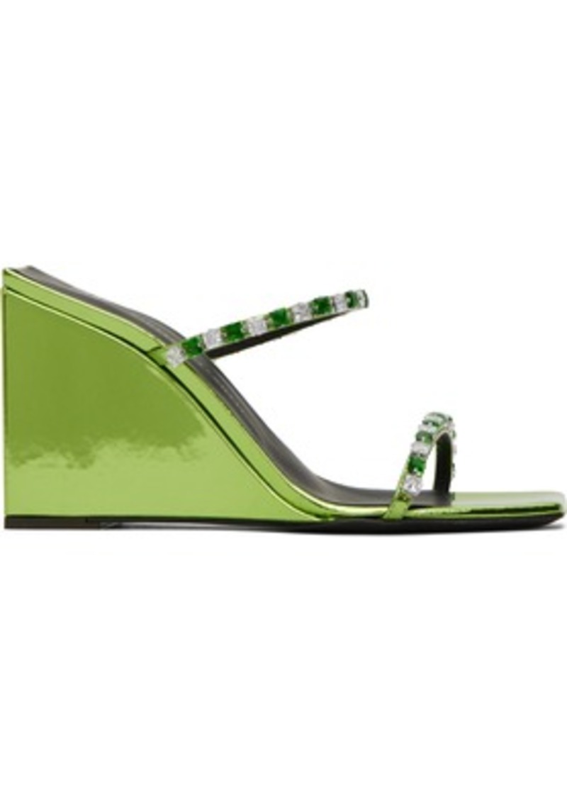 Giuseppe Zanotti Green Shangay Heeled Sandals