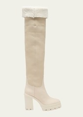 Giuseppe Zanotti Shearling Over-The-Knee Boots