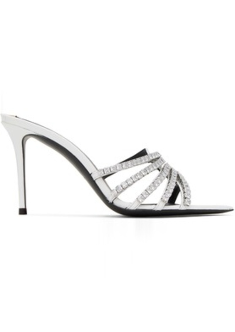 Giuseppe Zanotti White Intriigo Heeled Sandals