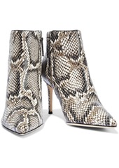 Giuseppe Zanotti - Tysha snake-effect leather ankle boots - Animal print - EU 40