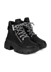 Giuseppe Zanotti Women's Apocalypse 20 Lug Sole Double Zip Platform Hiking Boots 