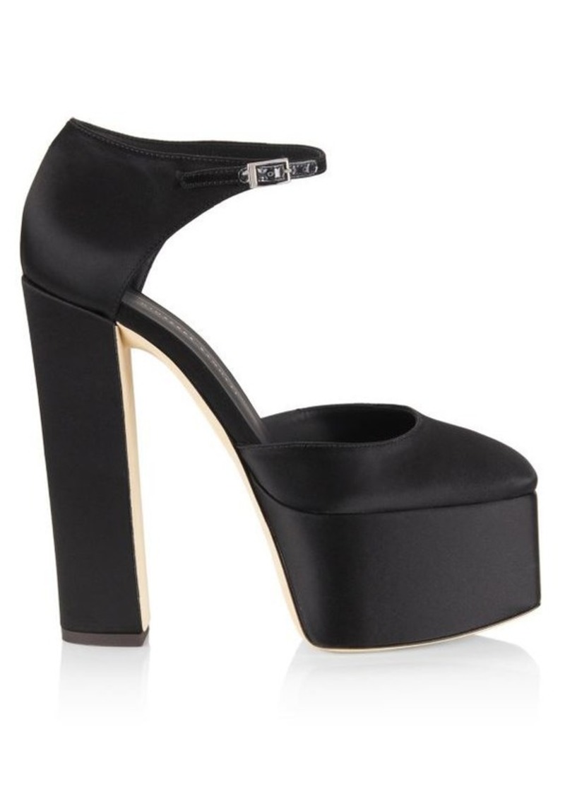 Giuseppe Zanotti Hormone Satin Platform Pumps