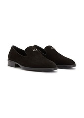 Giuseppe Zanotti Imrham logo-plaque suede loafers