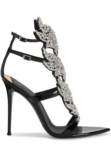 Giuseppe Zanotti Intriigo Flame crystal 105mm sandals