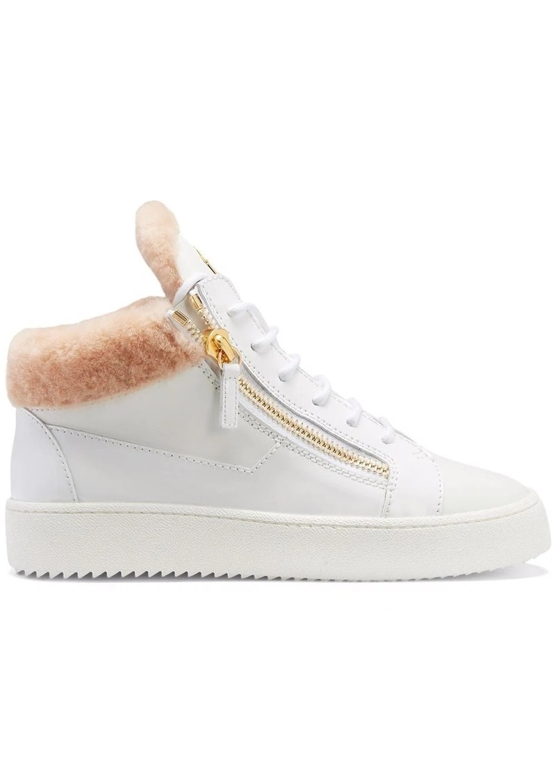 Giuseppe Zanotti Kriss shearling-lined mid-top sneakers