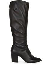 Giuseppe Zanotti leather boots with gathered detailing