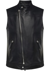 Giuseppe Zanotti leather zip-up waistcoat