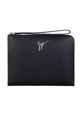 Giuseppe Zanotti logo-plaque pouch