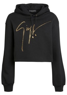 Giuseppe Zanotti Mailena crystal-logo hoodie