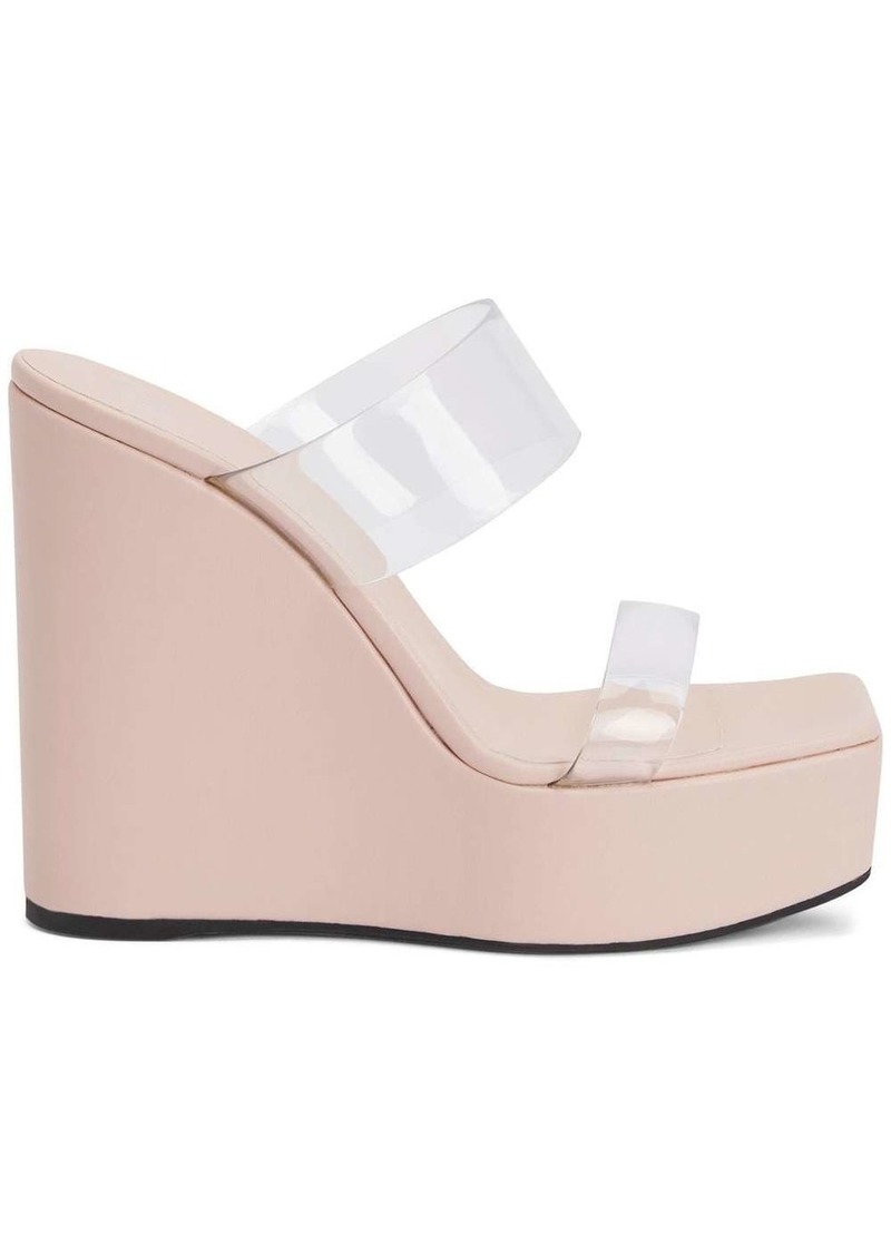 Giuseppe Zanotti Meissa Plexi wedge sandals