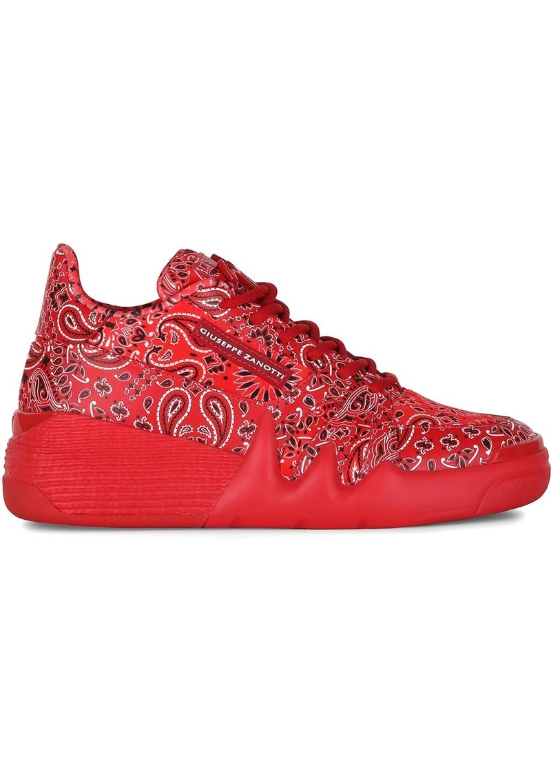 Giuseppe Zanotti paisley print sneakers