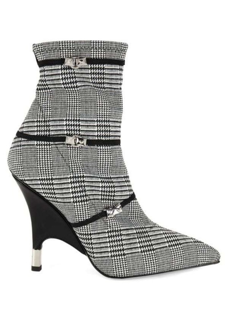 Giuseppe Zanotti Plaid Stiletto Heel Ankle Boots