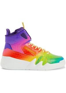 Giuseppe Zanotti rainbow high top sneakers
