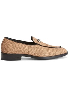 Giuseppe Zanotti snakeskin leather loafers