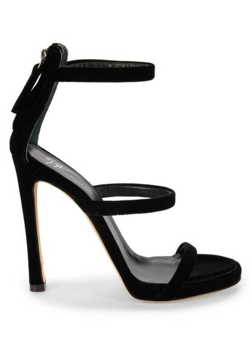 Giuseppe Zanotti Strappy velvet Sandals