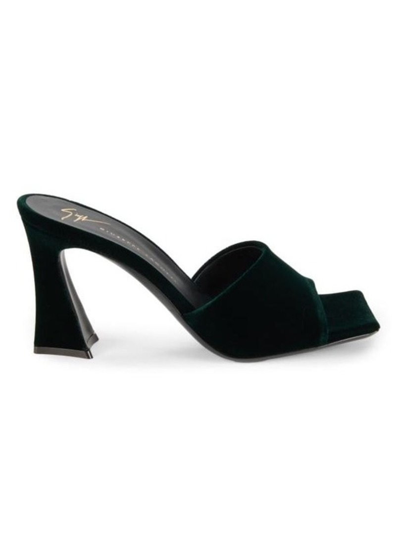 Giuseppe Zanotti Suede Block Heel Sandals