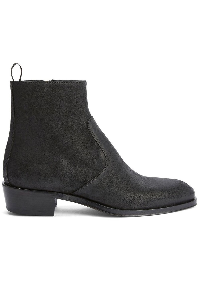 Giuseppe Zanotti suede panelled ankle boots