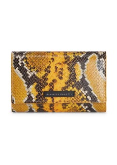 Giuseppe Zanotti Ulyana snakeskin-effect clutch bag