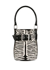 Giuseppe Zanotti Wanda zebra-print bucket bag