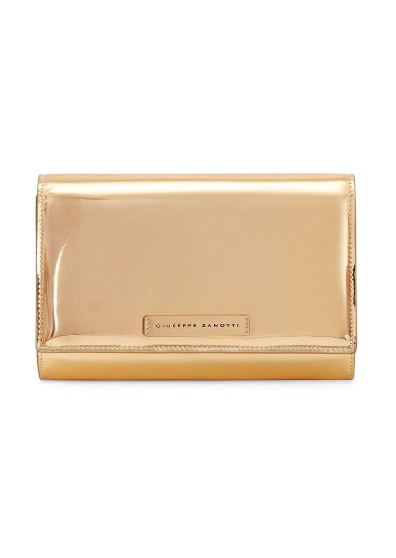 Giuseppe Zanotti Wendy logo stamp clutch bag