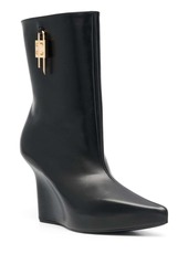 Givenchy 120mm padlock wedge boots