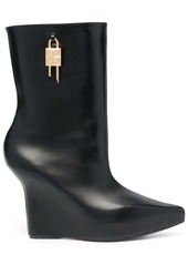 Givenchy 120mm padlock wedge boots