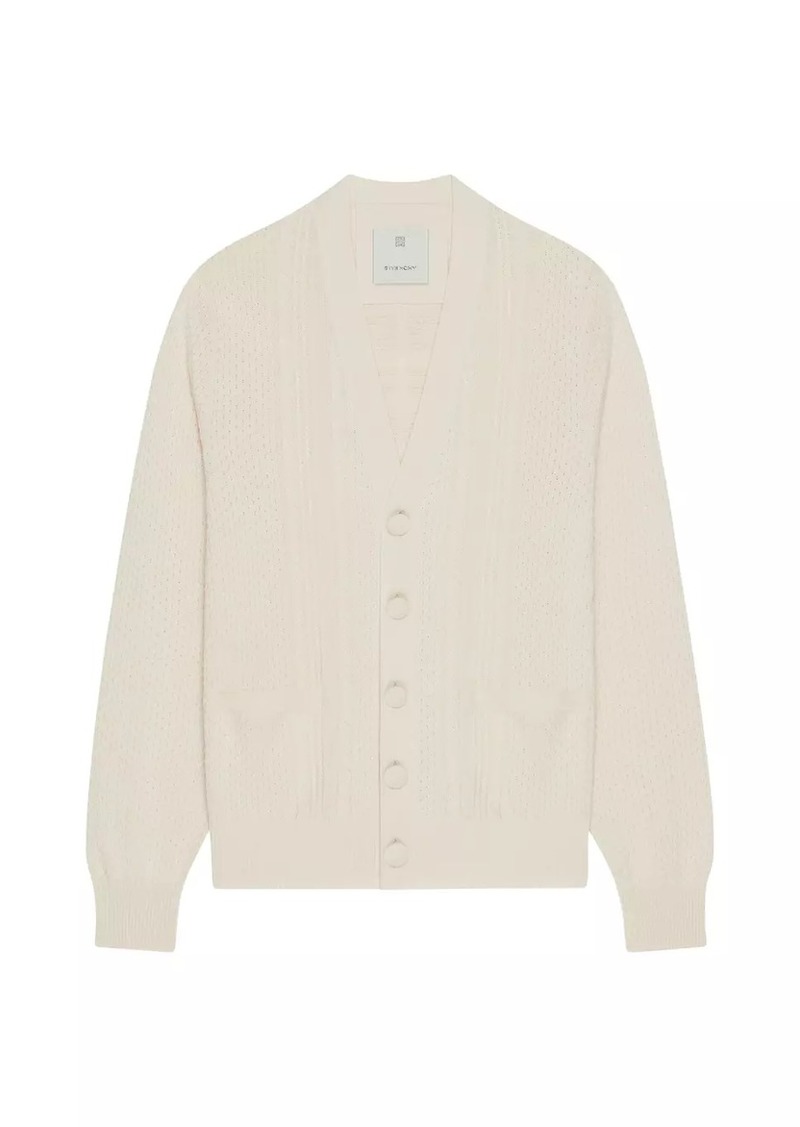 Givenchy 4G Cable-Knit Cardigan