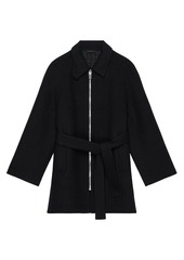 Givenchy 4G Double-Face Oversized Fit Belted Coat