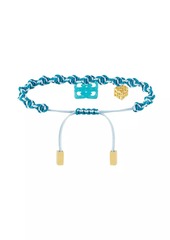 Givenchy 4G Liquid Bracelet in Woven Cotton, Metal and Resin
